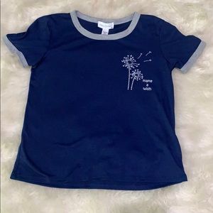 Navy t-shirt from Tilly’s.